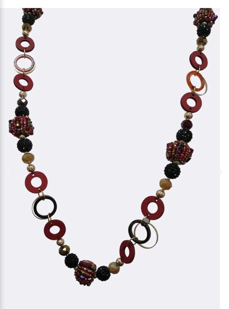 Large Beads & Circles Necklace