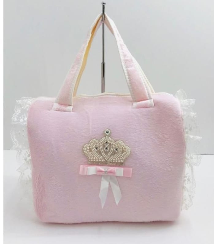 Baby Girls Pearl Crown Pink Changing Bag