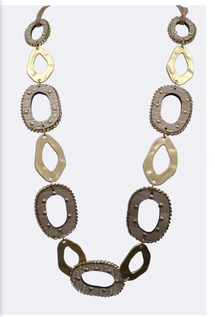 Geometric Shapes Metal Necklace