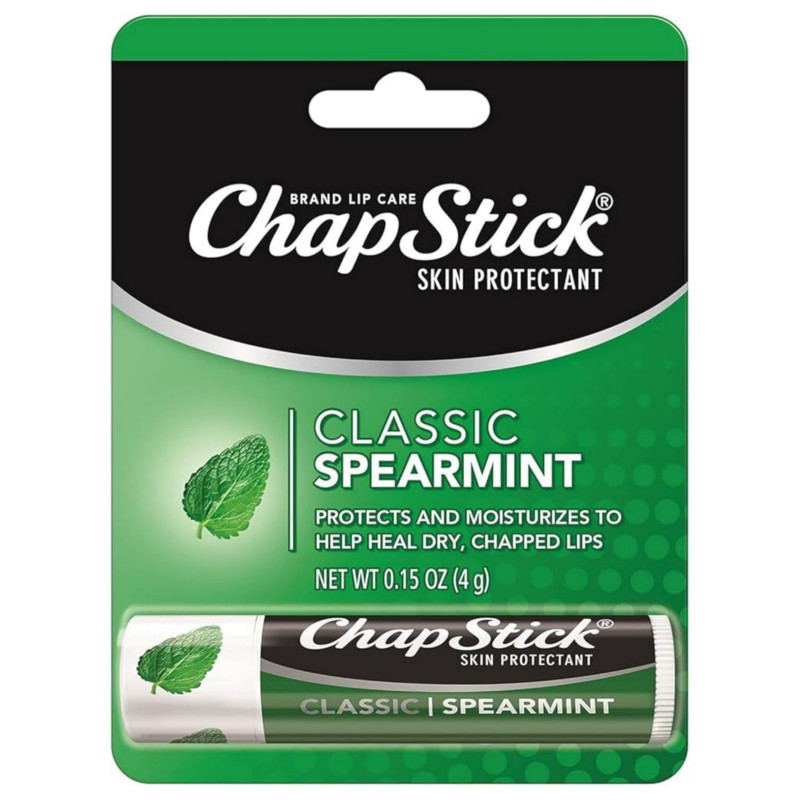Chapstick Protects and Moisturizes Classic Spearmint Lip Balm 4g