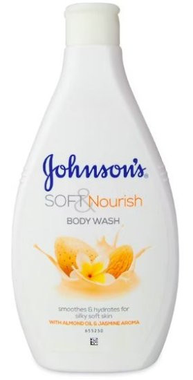 JOHNSON B/WASH SOFT NOURISH - 400ML
