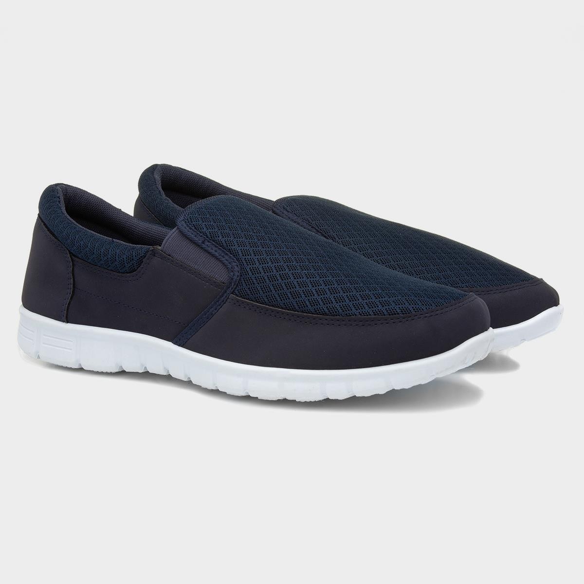 XL Mens Navy Slip On Lightweight Casual Shoe