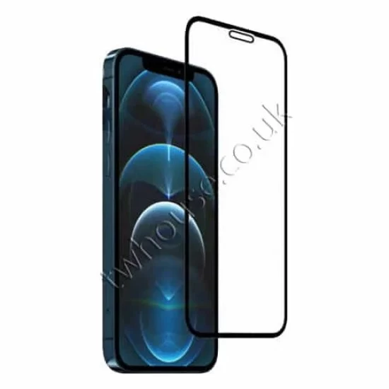 GS 21D 9H Full Cover Tempered Glass for iPhone 12 Pro Max (6.7") (Black)