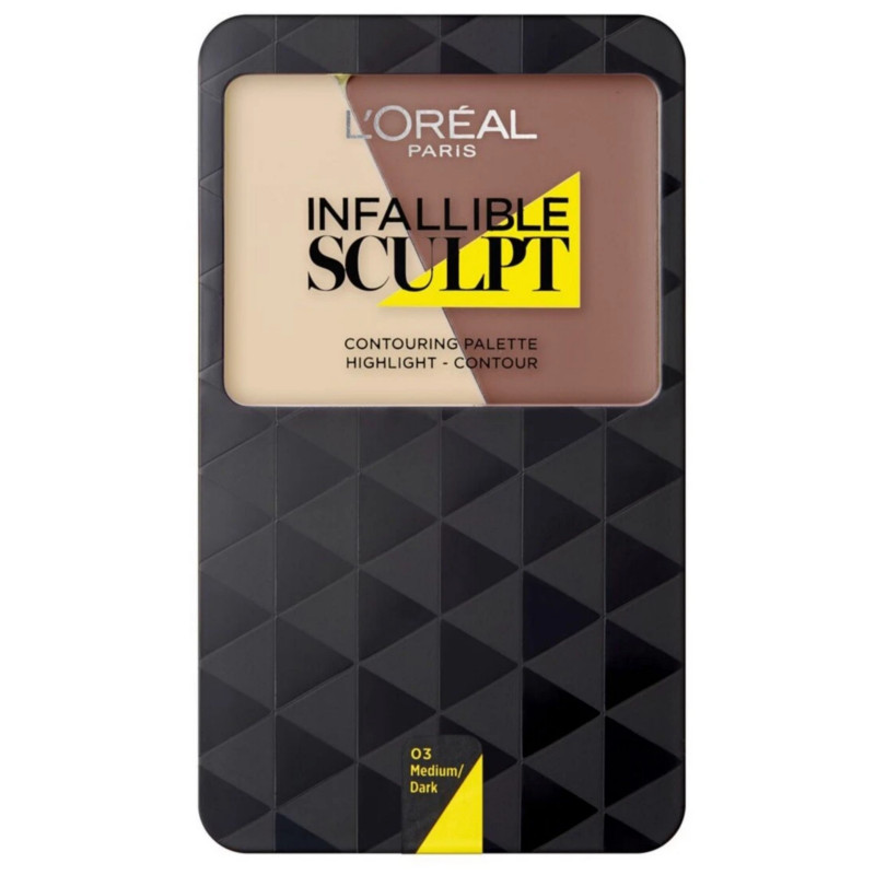L'Oreal Infallible Sculpt Contour Palette - 03 Medium/Dark