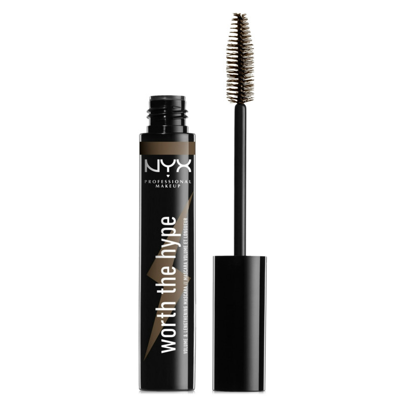 NYX Professional Makeup Worth The Hype Volumizing Mascara - 02 BROWNISH BLACK