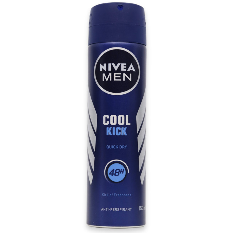 Nivea Men Cool Kick Quick Dry Anti-Perspirant Deodorant Body Spray 150ml