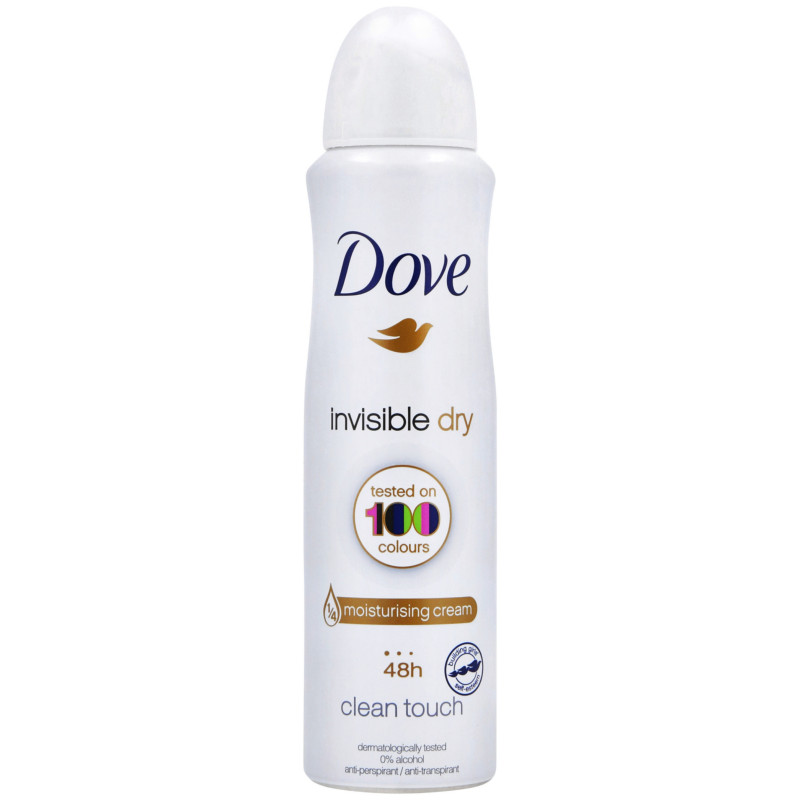 Dove Invisible Dry Clean Touch Women's Anti-Perspirant Deodorant Body Spray 250ml