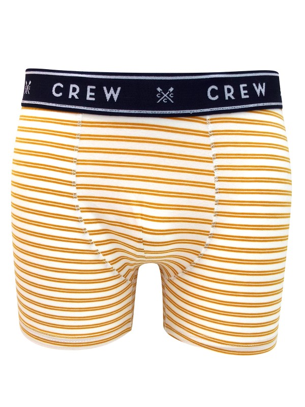 Mens Cotton Rich Branded Waist Striped Boxers
