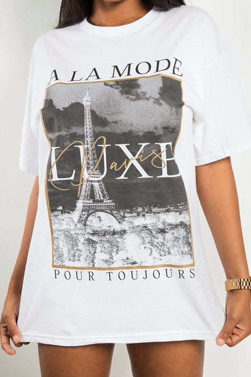 WHITE A LA MODE T-SHIRT