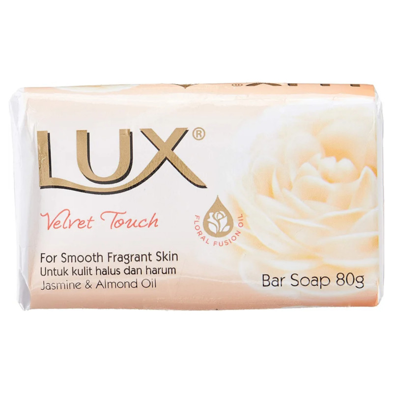 Lux Velvet Touch Jasmine and Almond Oil Beauty Bar Soap 80g