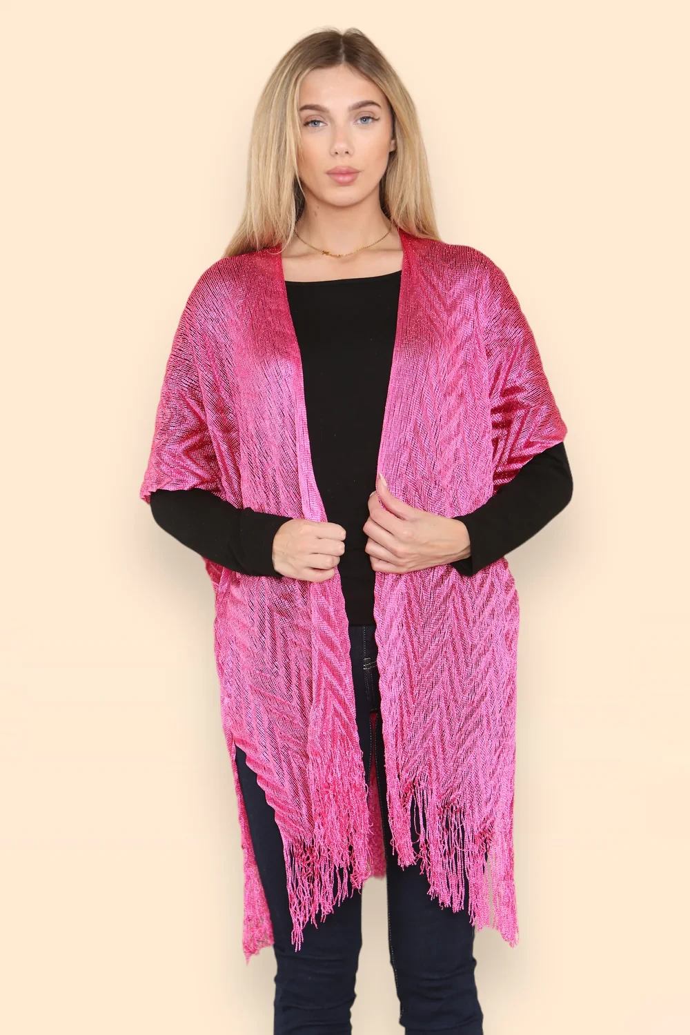 PATTERN GLITTER KAFTAN