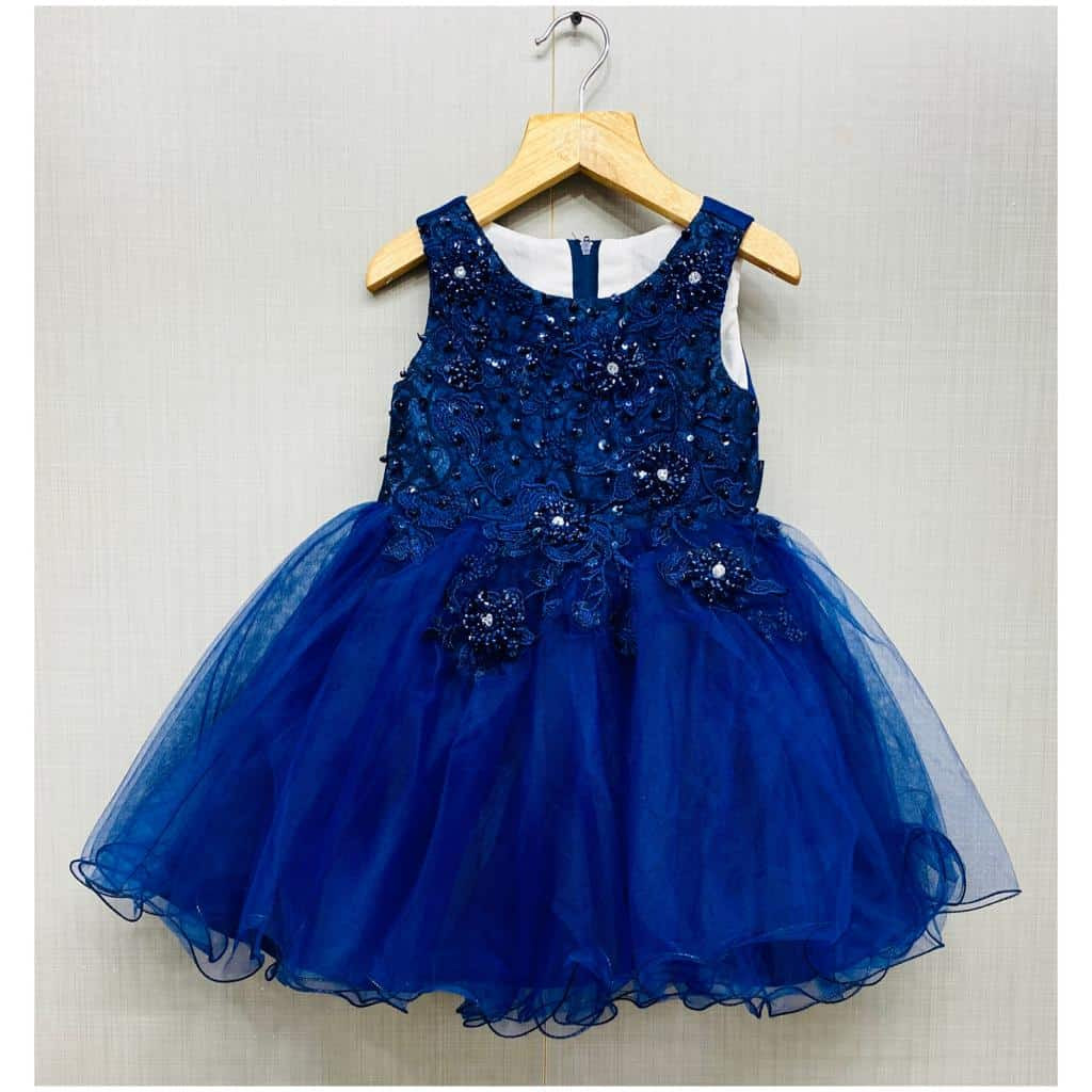 Girls Embroidered Sequin Flower Party Dress (2-12Y)