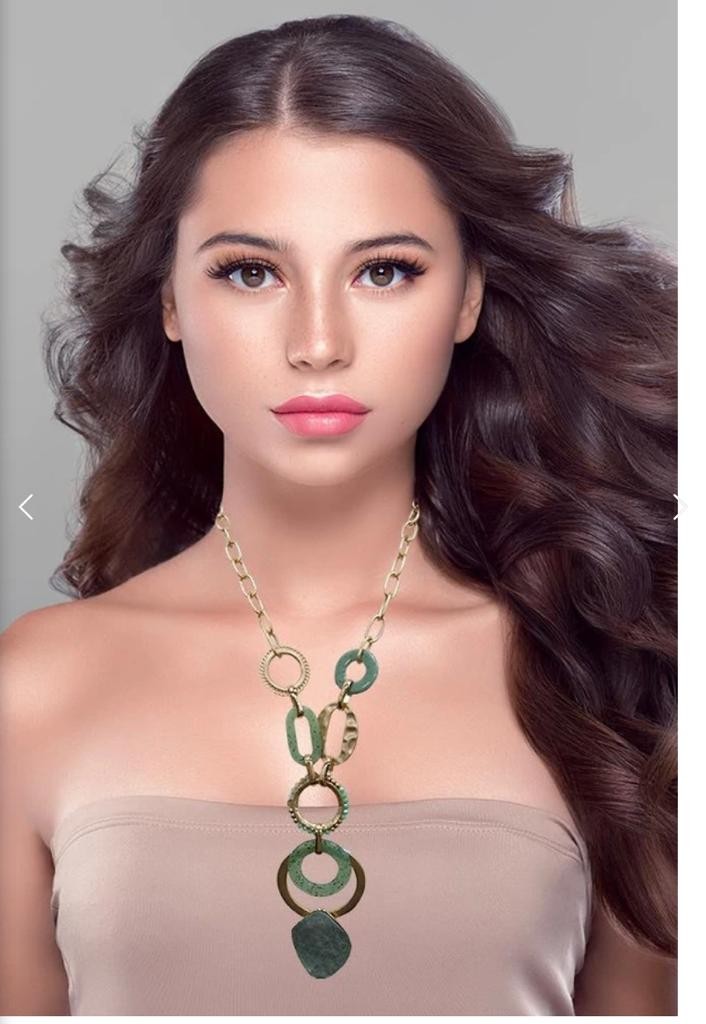 Linked Circles & Chains Necklace