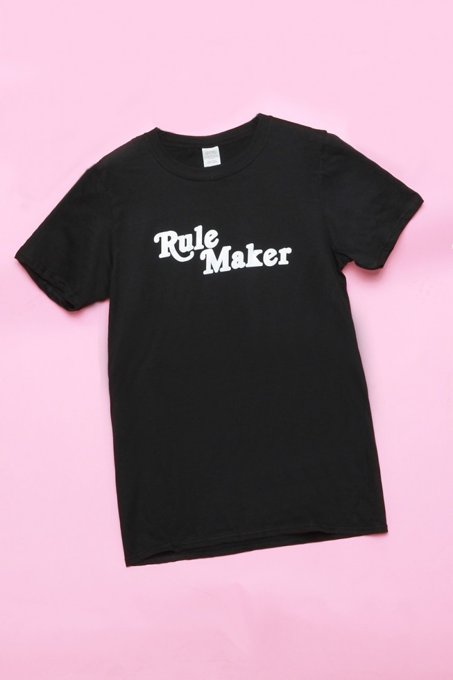 Rule Maker Oversized Slogan T-shirt