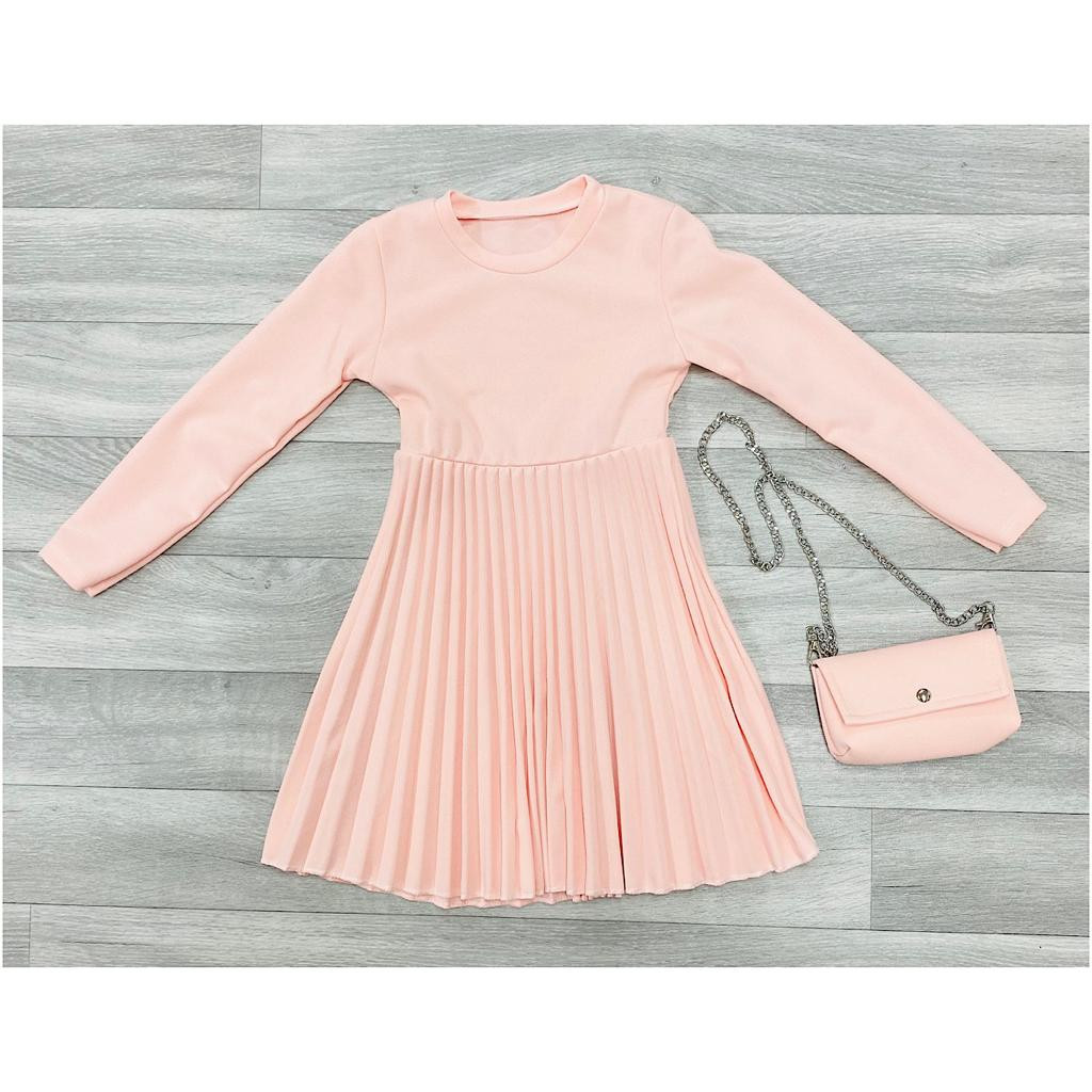 Girls Pleated Dress with Purse (4-14Y)