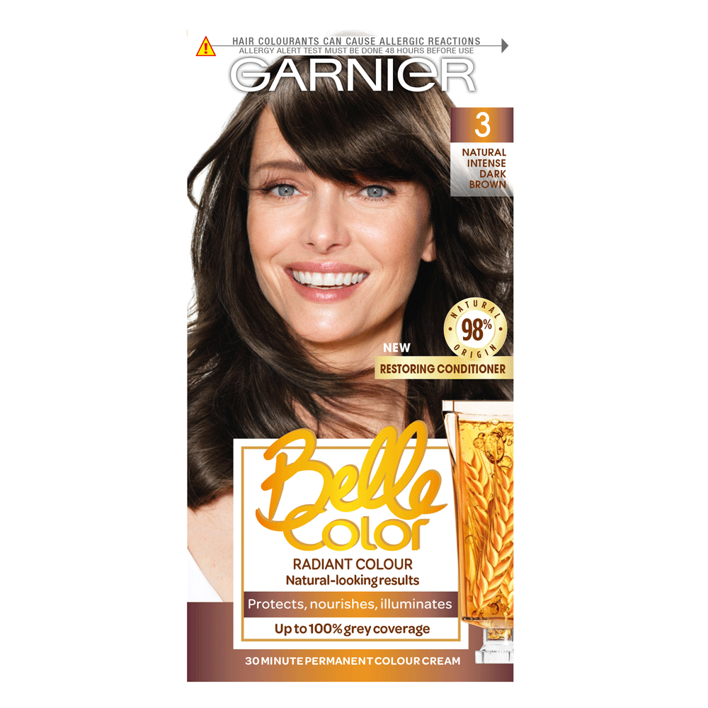 Garnier Belle Color 3 Dark Brown Permanent Hair Dye