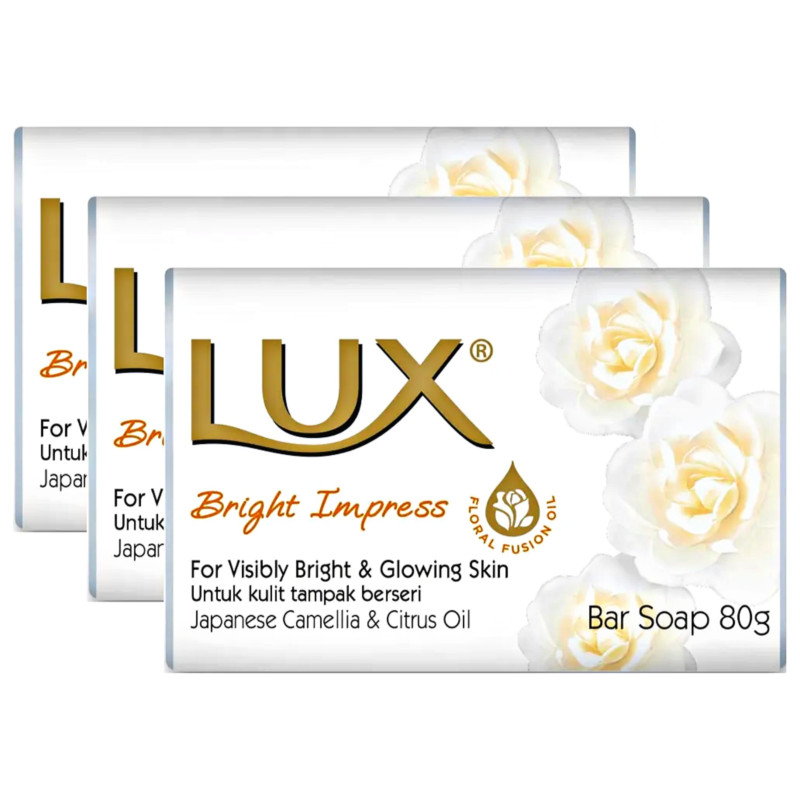 Lux Bright Impress Japanese Camelia and Citrus Oil Bar Soap 80g