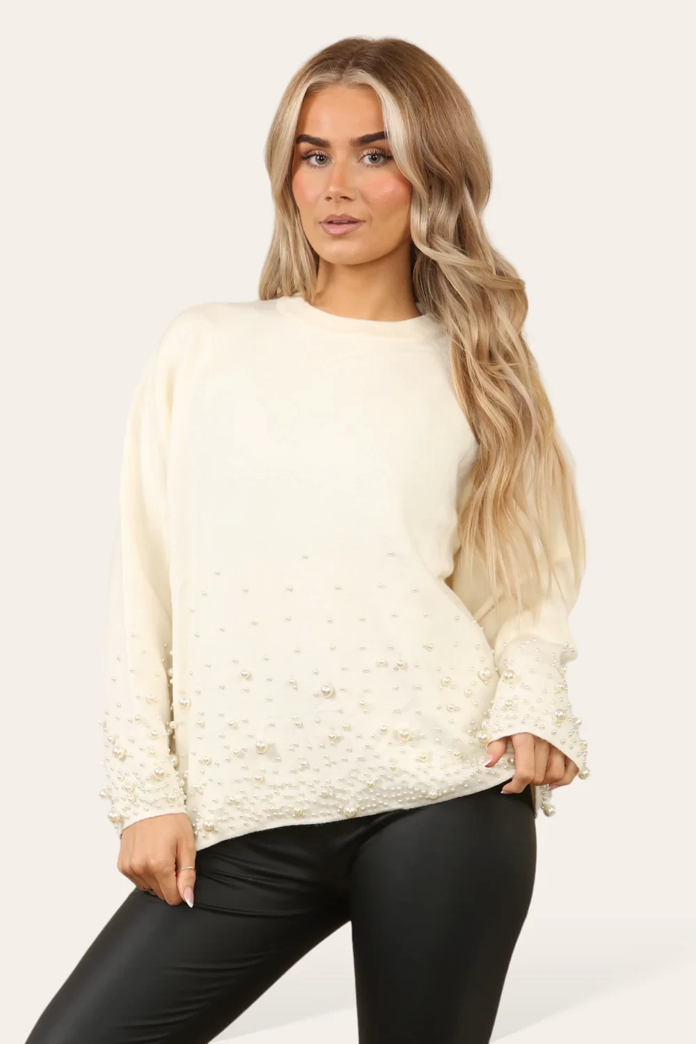 EMBELLISHED PEARL DETAIL JUMPER