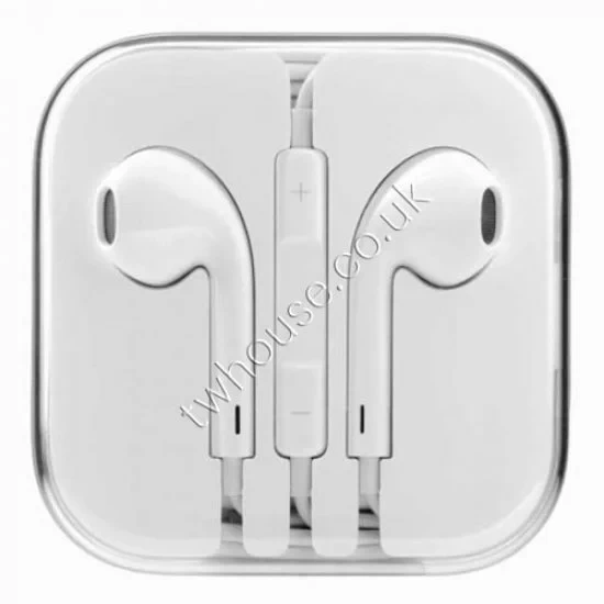 EarPods Headphone Earphone Handsfree With Mic A+ (White) Compatible with iPhone 6+ 5S 5C