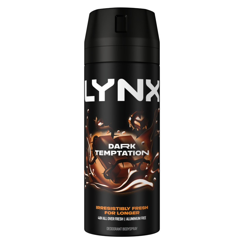 Lynx Dark Temptation Aluminum Free Men's Deodorant Body Spray 150ml