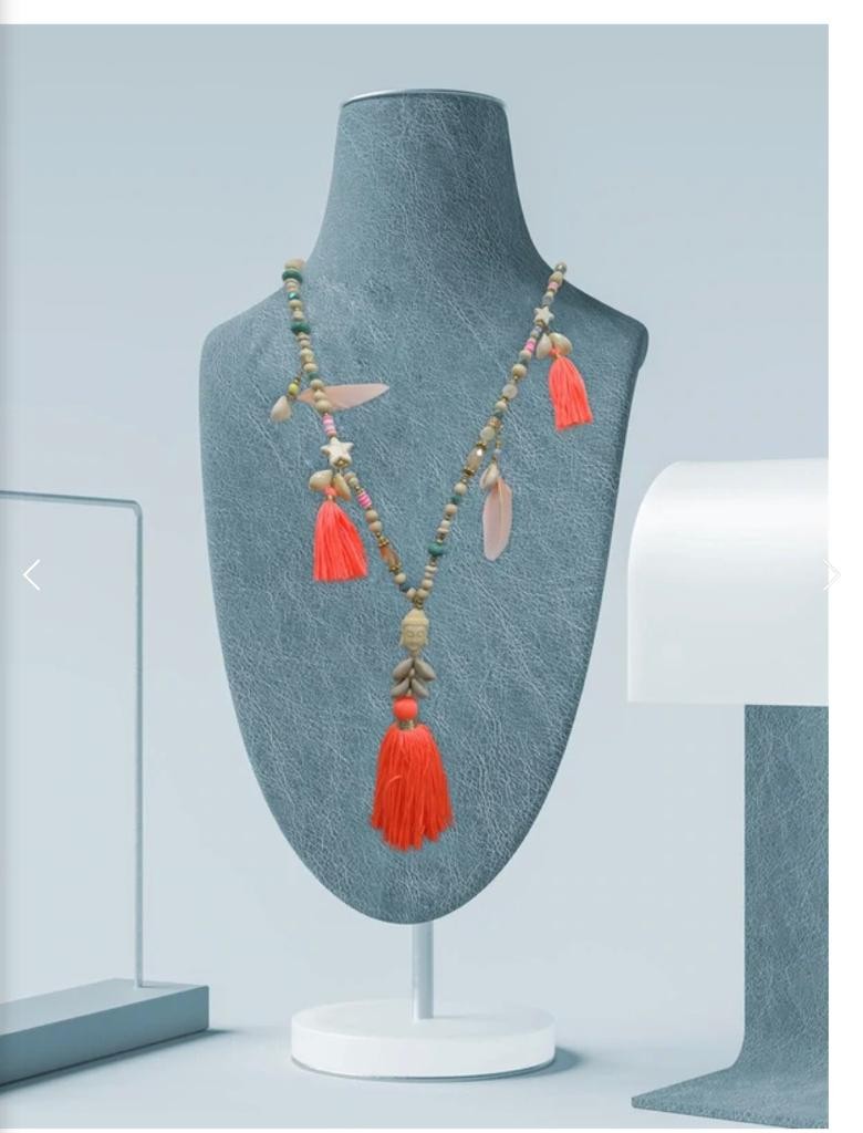 Buddha & Feather Necklace