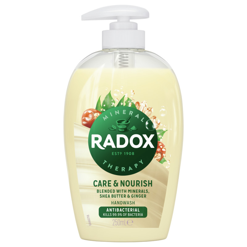 Radox Care and Nourish Shea Butter and Ginger Antibacterial Hand Wash 250ml