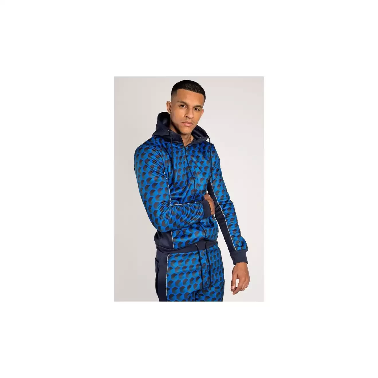 Blue ombre gradient coloured tracksuit
