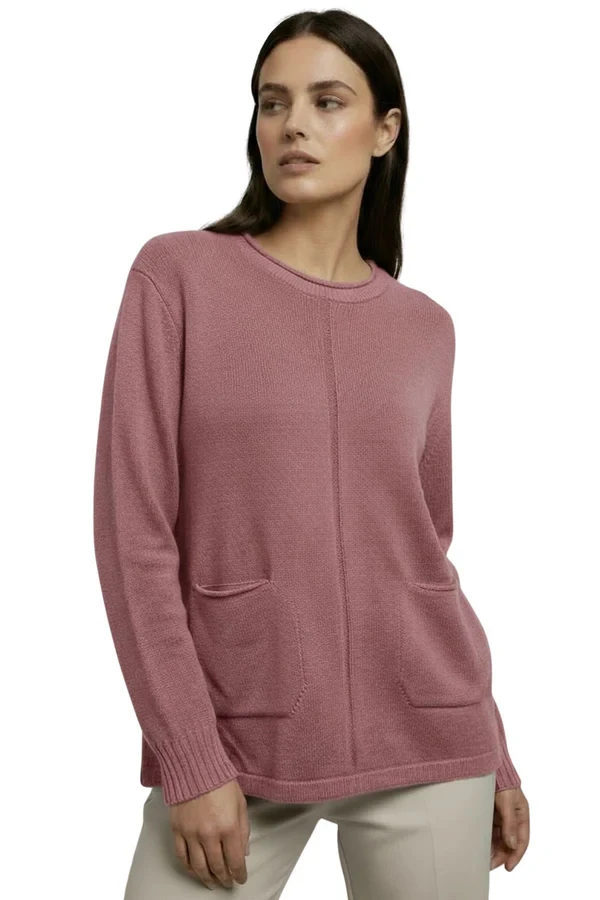 Plain Soft Feel Two Front Pockets Top