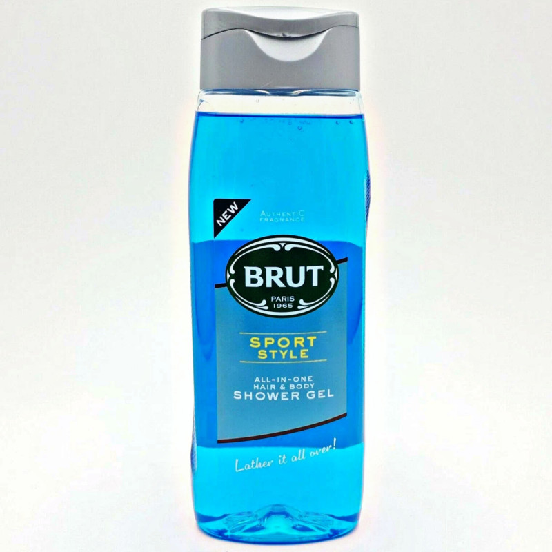 Brut Men's Sport Style All in One Hair and Body Shower Gel 500ml