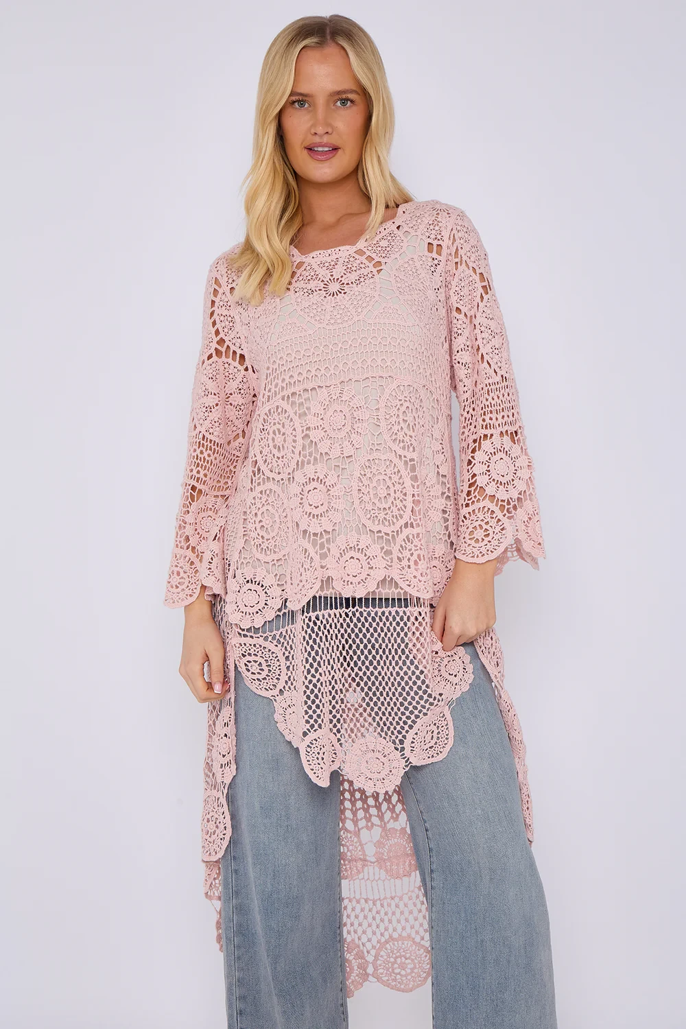 CROCHET HIGH LOW TOP