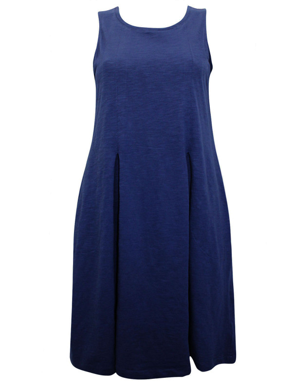 Pure Cotton Sleeveless Pocket Swing Dress