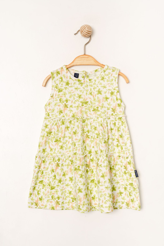 Baby Girls Layered Floral Print Dress (6-24M)