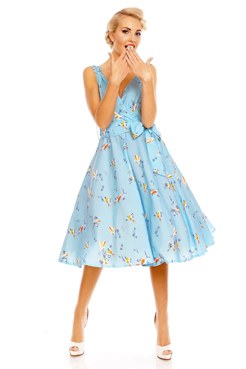 Rockabilly Dress in Blue