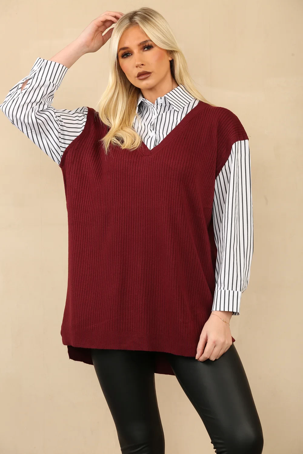 BLAIRE STRIPE SHIRT JUMPER