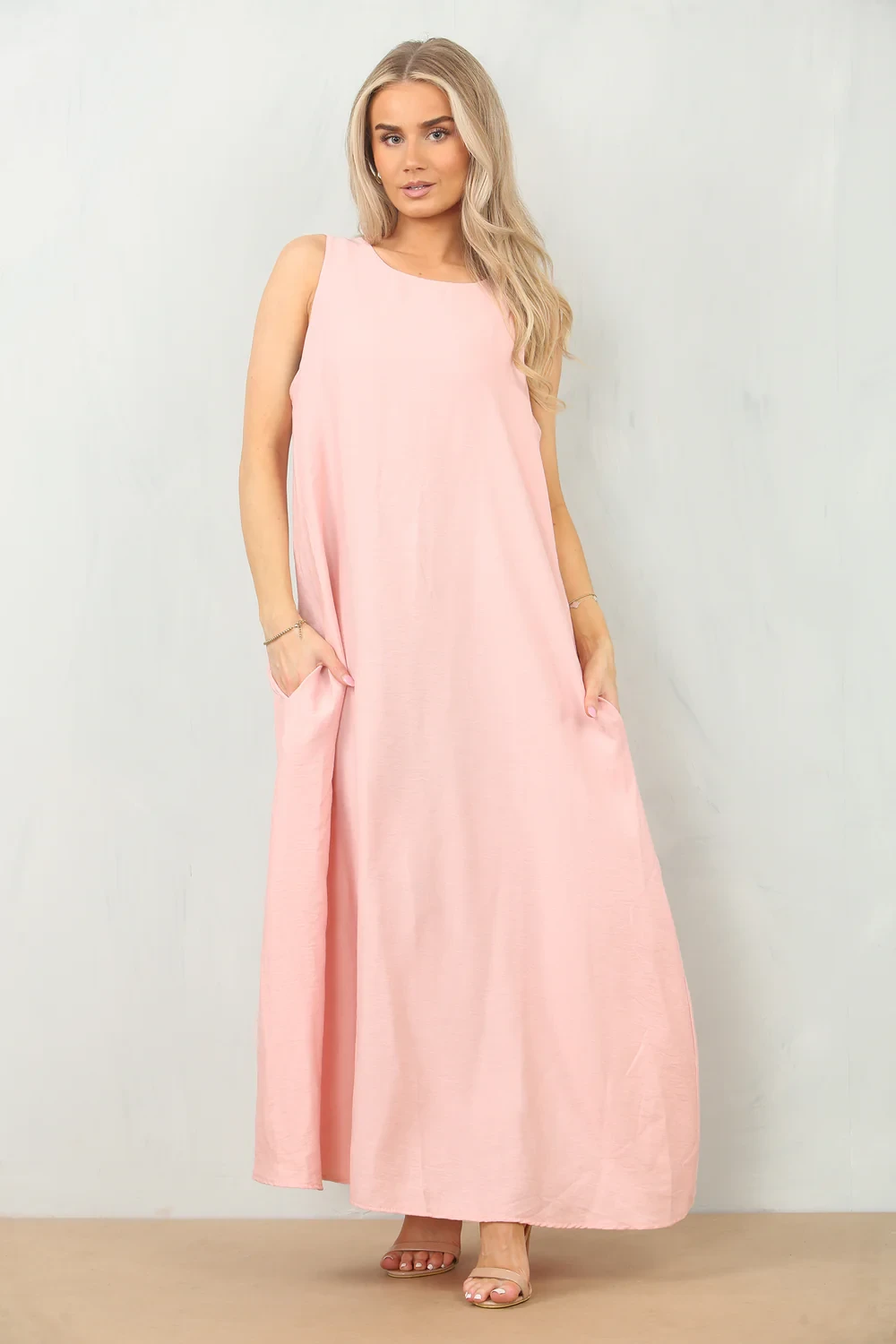 POCKET DETAIL PLAIN MAXI