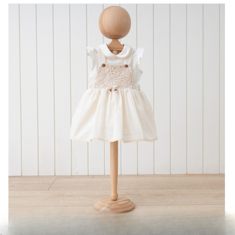 Baby Girls Two Piece Lace Spanish Dress (6-24M)