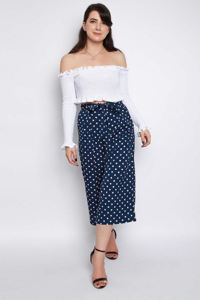 Polka Dot Culotte Trousers