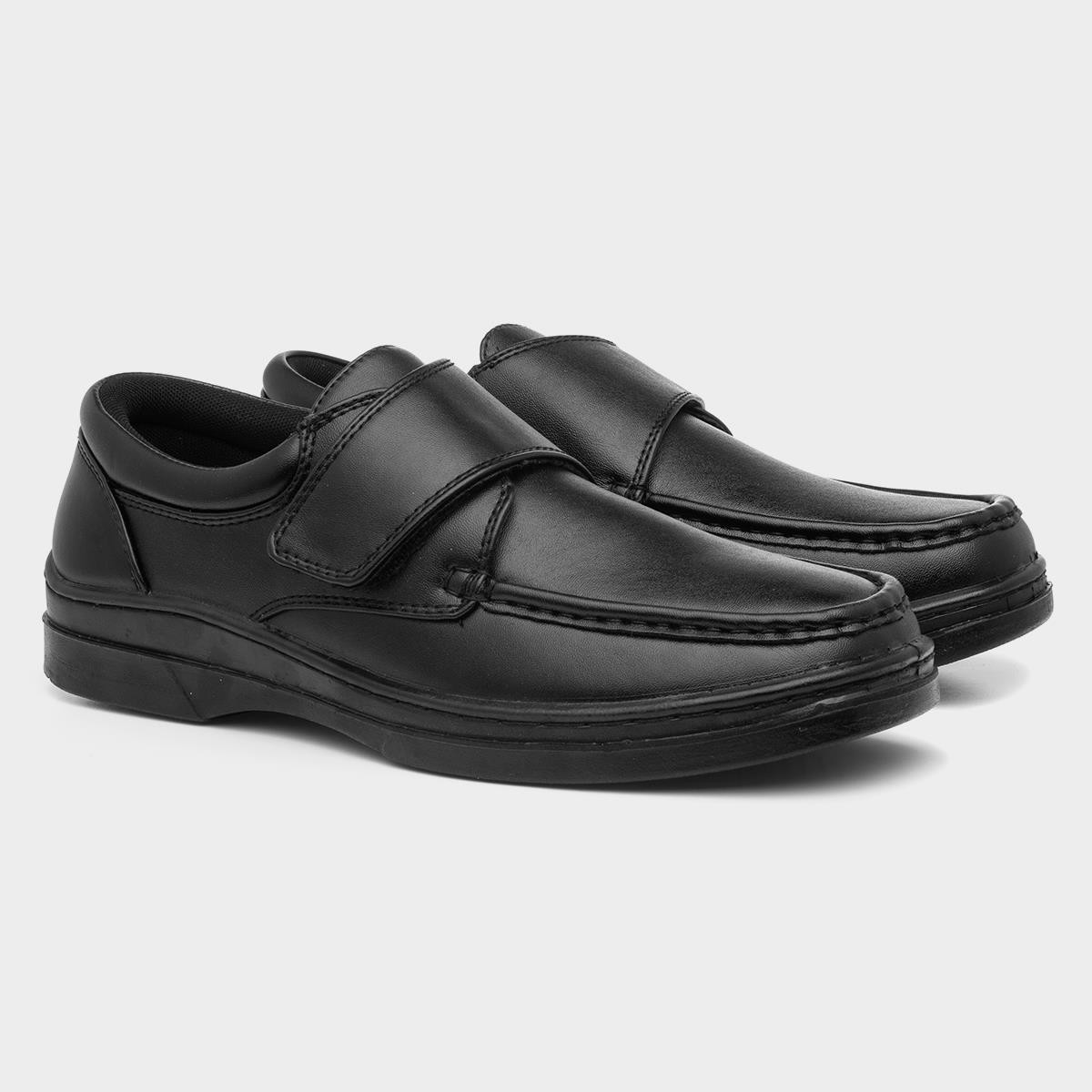Hobos Mens Casual Easy Fasten Shoe In Black