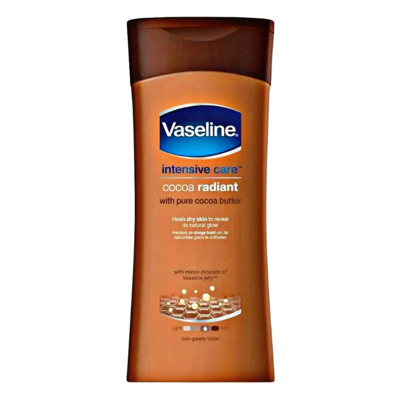 Vaseline Intensive Care Coca Radiant Body Lotion With Pure Cocoa Butter 200ml