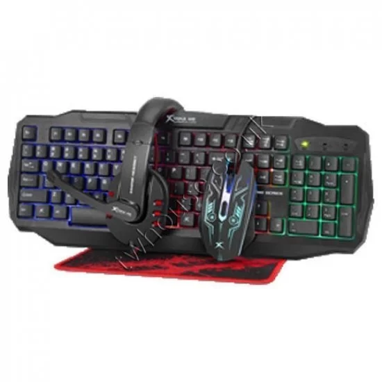 XTRIKE ME CM-406 4 IN 1 Keyboard, Mouse, Mat & Headset Gaming Kit