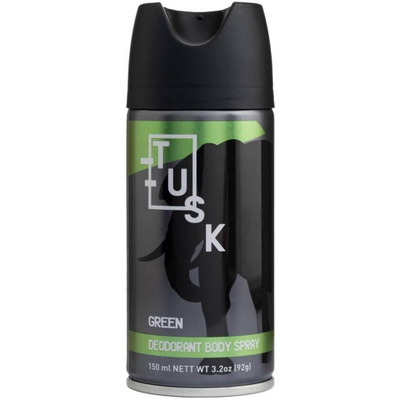 Tusk Green Men's Deodorant Body Spray 150ml