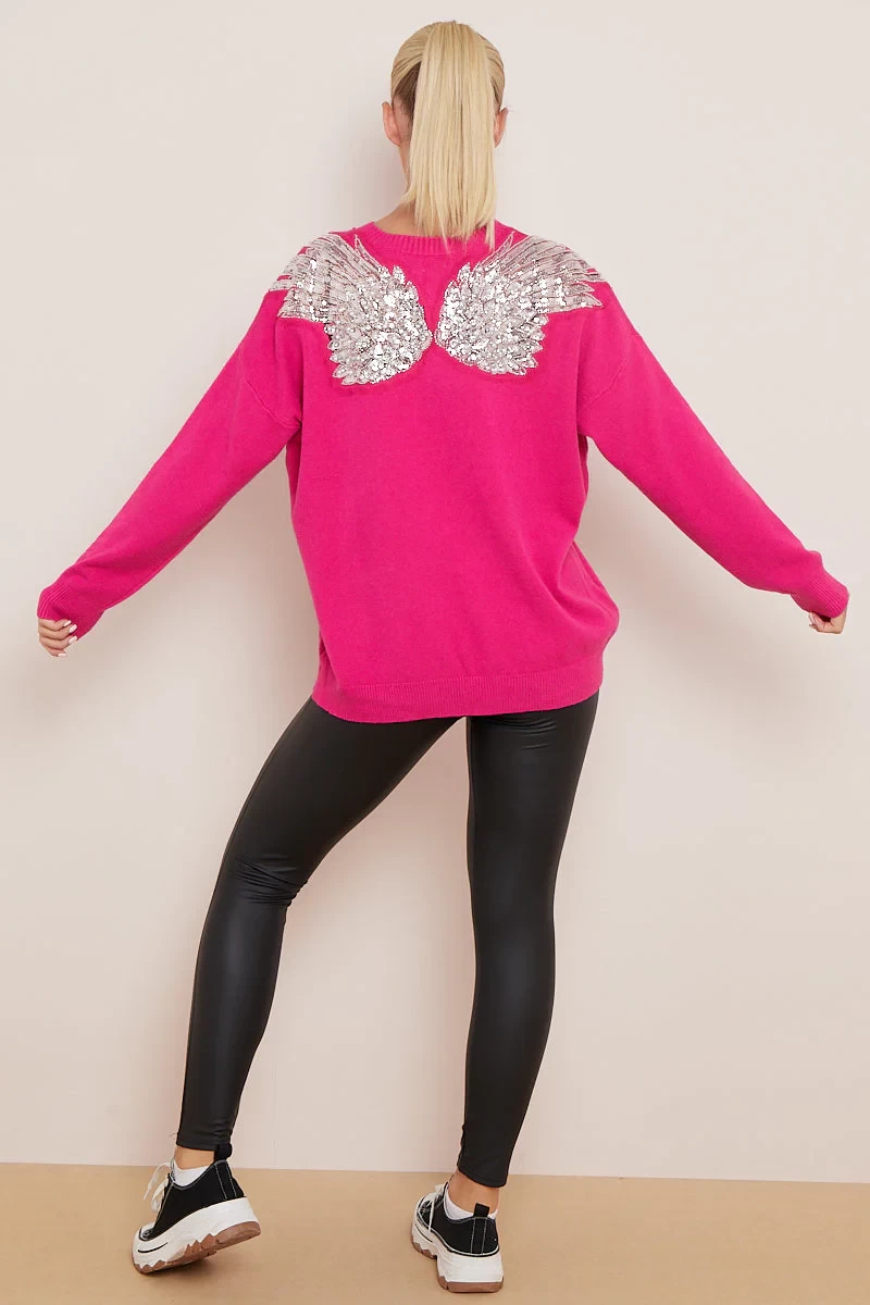 AMELIA BACK WING EMBELLISHED JUMPER