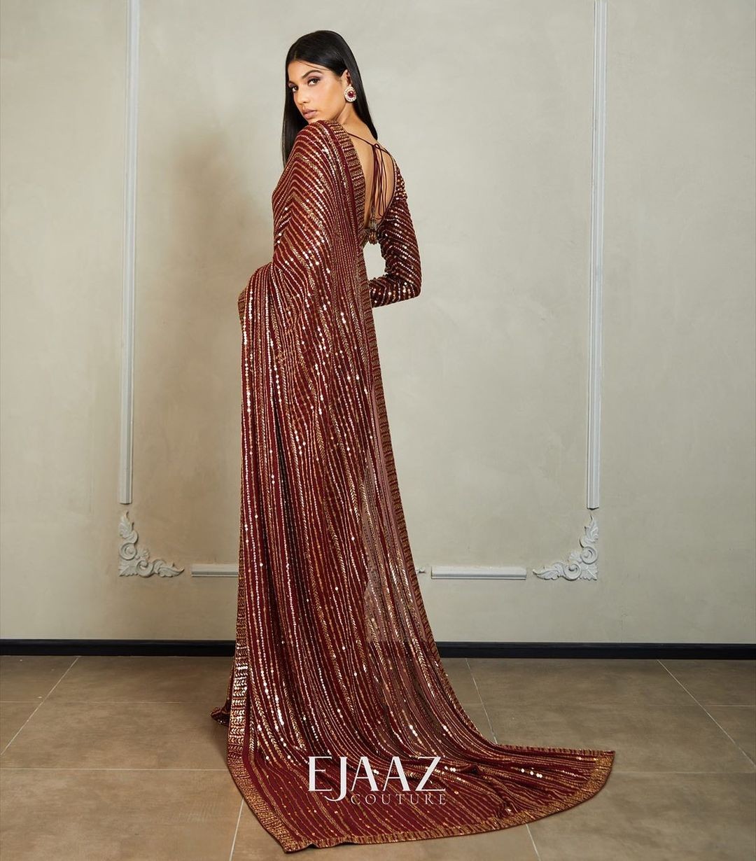 BLOUSE OF SILK WITH HEAVY EMBROIDERY BOTH FRONT & BACK SIDE WORK SAREE