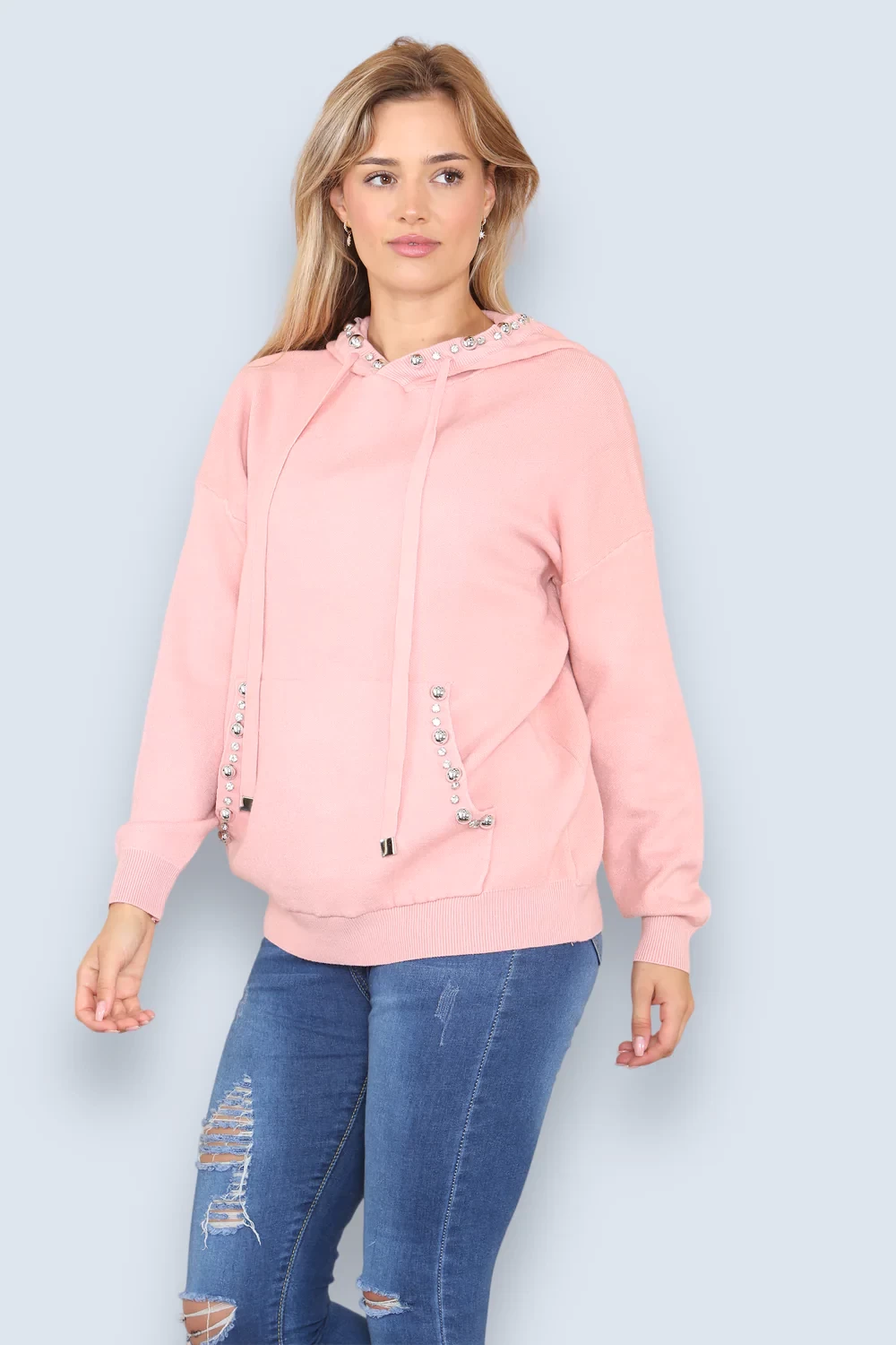 ALICE STUDDED HOODIE