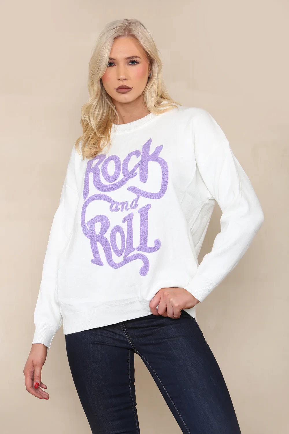 ROCK & ROLL JUMPER - WHITE