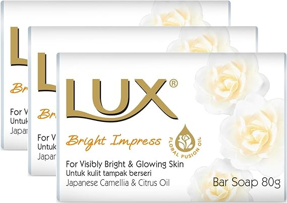 LUX SOAP-BRIGHT IMPRESS 3PK - 80GM