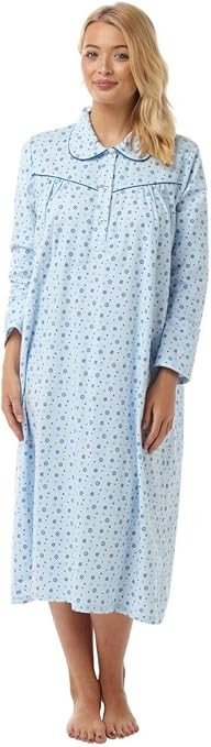 Holly 100% Brushed Cotton Wincyette Nightdresses by Lady Olga