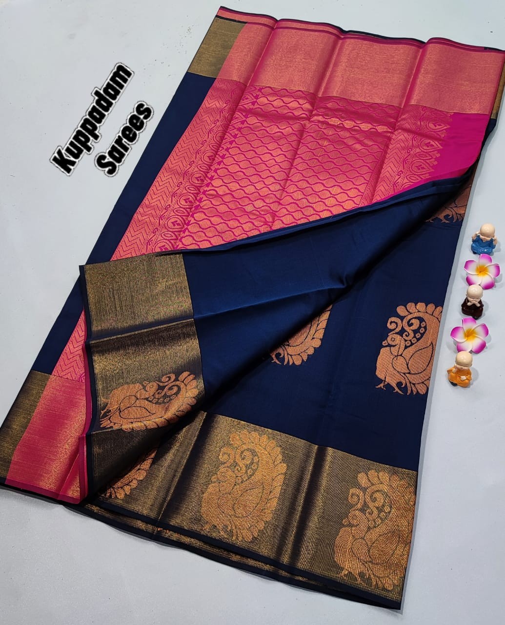 Buy Beautiful Multicolor Kuppadam Cotton Silk Zari Weaving Saree Mothi  Checks Unstitched Running Blouse, blouse Stitching Available Online in  India - Etsy