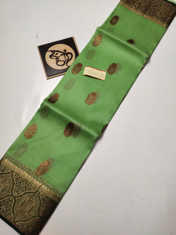 BANARASI KORA SILK ORGANZA SOFT DYEBLE SAREES