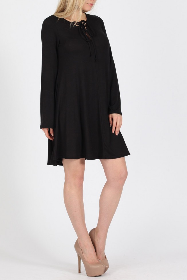 Lace & Eyelet Swing Dress